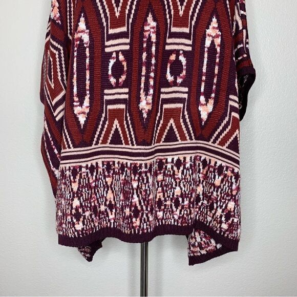Mossimo Women’s Size L/XL Aztec Knit Oversized Open Front Cardigan - Picture 9 of 12